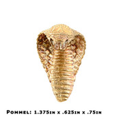 Pommel - Cobra Head - Bronze