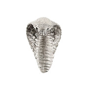 Cobra Head Pommel - Nickel Silver - 1-3/8in Opening