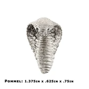 Pommel - Cobra Head - Nickel Silver