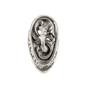 Pommel - Floral Loop Cap II - Nickel Silver