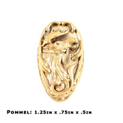 Pommel - Moose Design - Bronze