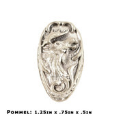 Pommel - Moose Design - Nickel Silver