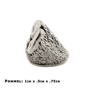 Pommel - Moose Hoove - Nickel Silver