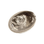 Pommel - Rattlesnake Tail Design - Nickel Silver