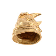 Pommel - Rhino Head - Bronze