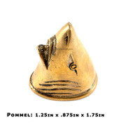 Pommel - Shark Head - Bronze