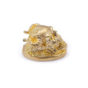 Pommel - Skull With Horns - Brass