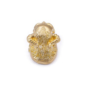 Pommel - Skull With Horns - Brass