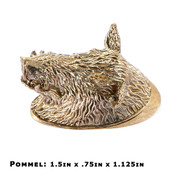Pommel - Wild Boar Head - Bronze