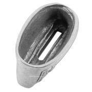 Guard - Celtic Motif - (1-1/4 x 3/4 x 3/8) - [0.575 x 0.085 slot] - Nickel Silver