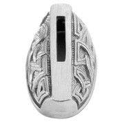 Guard - Celtic Motif - (1-1/4 x 3/4 x 3/8) - [0.575 x 0.085 slot] - Nickel Silver