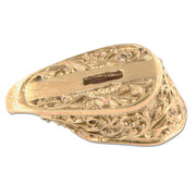 Guard - Floral Scroll II - (1-1/2 x 5/8 x 7/8) - [0.4 x 0.08 slot] - Bronze