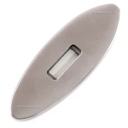 Guard - Oval - (2.925 x 1.125 x .170) - [.640 x .240 slot] - Stainless - (Harvey Dean Design)