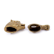 Pommel/Guard Set - Bear Head and Paw - Bronze
