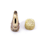 Pommel/Guard Set - Engraved Dagger Set - Brass
