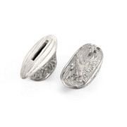 Pommel/Guard Set - Engraved Duck Set - Nickel Silver