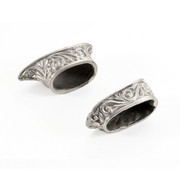 Pommel/Guard Set - Engraved Duck Set - Nickel Silver