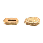 Engraved Fox Pommel & Guard Set - Bronze