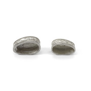 Pommel/Guard Set - Engraved Leaf Scroll Set - Nickel Silver