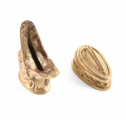 Pommel/Guard Set - Engraved Pike Set II - Bronze