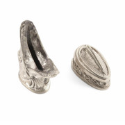 Pommel/Guard Set - Engraved Pike Set II - Nickel Silver