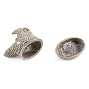 Pommel/Guard Set - Rattlesnake - Nickel Silver