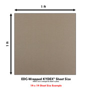 KYDEX® Sheet - EDC Wrapped - Desert Tan - Desert Tan - (.080) - (1ft x 1ft)