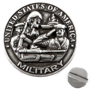 Military Swag Hole Medallion - Sheath Concho