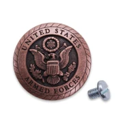 Armed Forces Swag Hole Medallion - Sheath Concho
