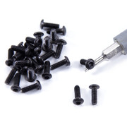 Screws - 2-56 - Button Head (Torx) (T-6) - Black - (25ct)