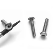 Screws - 4-40 - Button Head (Torx) (T-8) - Stainless - (25ct)