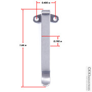 Model 24 Micro Foldover Clip - SS-2.0/3.0