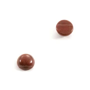 Mahogany Inlay Stone - 6mm Natural Cabochon
