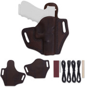 Leather Holster Kits - for Glock 17 - Pancake Design - (Right Hand Carry)