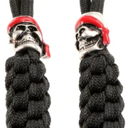 Skull Bead - Bandana Bob - Metal - (1ea)