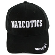 Headwear - Low Profile Cap - 100% Cotton - Black - NARCOTICS Insignia