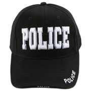 Headwear - Low Profile Cap - 100% Cotton - Black - POLICE Insignia II