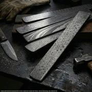 USA Carbon Damascus - (.120 x 1.50 x 17) - 416 Layer - (52100/5160/203E/15n20)