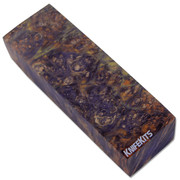 Maple Burl - Handle Blocks - Double Dyed - Stabilized
