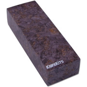 Maple Burl - Handle Blocks - Purple Hues - Stabilized