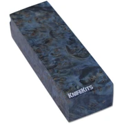 Maple Burl - Handle Blocks - Blue Hues - Stabilized