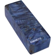 Maple Burl - Handle Blocks - Blue Hues - Stabilized