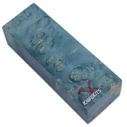 Maple Burl - Handle Blocks - Blue Hues - Stabilized