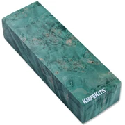 Maple Burl - Handle Blocks - Green Hues - Stabilized
