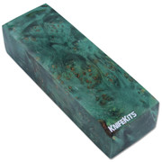 Maple Burl - Handle Blocks - Green Hues - Stabilized
