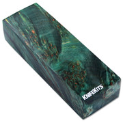 Maple Burl - Handle Blocks - Green Hues - Stabilized