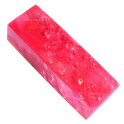 Maple Burl Handle Block #333 - Plum - Dyed & Stabilized