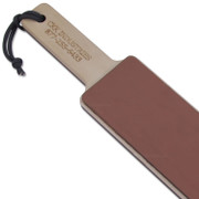 Professional Edge Sharpening Strop - 2-Sided Leather - Paddle Design - USA Made
