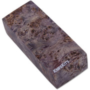 Poplar Burl - Handle Blocks - Brown Hues - Dyed/Stabilized