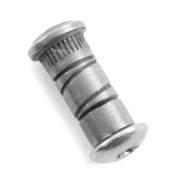 .187 (3/16) Press Fit Button Head Pivot (.250 UFO Head) - w/Lube Groove
